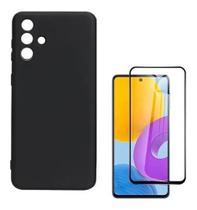 Capa Capinha Aveludada + Pelicula Vidro 3d 9d P/ Galaxy M52