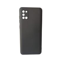 Capa Capinha Aveludada Preta para Samsung Galaxy A31 Tela de 6.4" Capa Capinha Aveludada Preta para Samsung Galaxy A31 Tela de 6.4"