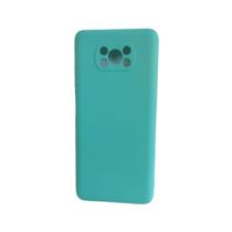 Capa Capinha Aveludada Silicone com proteção na Câmera para Poco X3 / Poco X3 NFC / Poco X3 Pro