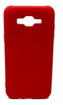 Capa Capinha Aveludada Vermelha Samsung Galaxy J7 Sm-J700