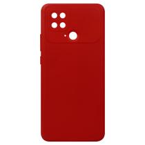 Capa Capinha Aveludada Vermelho Para Poco C40 6.71 + Película De Ceramica - Luiza Cell25 Capa Capinha Aveludada Vermelho Para Poco C40 6.71 + Película De Ceramica - Luiza Cell25