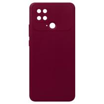 Capa Capinha Aveludada Vinho Para Poco C40 6.71 + Película De Ceramica - Luiza Cell25 Capa Capinha Aveludada Vinho Para Poco C40 6.71 + Película De Ceramica - Luiza Cell25