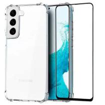 Capa Capinha Borda Anti Impacto + Película 5D Compatível Galaxy S22