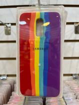 Capa capinha Candy colors Arco íris Silicone Celular SAMSUNF J8 / A6 PLUS