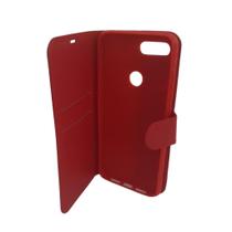 Capa capinha capinha carteira couro Xiaomi 8 Lite Vermelho Capa capinha capinha carteira couro Xiaomi 8 Lite Vermelho