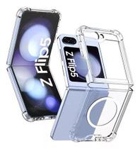 Capa Capinha Carregamento Magnetico Para Samsung Galaxy Z Flip 5 Cor Transparente - SPACE