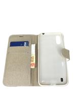 Capa capinha carteira compatível A01 com porta cartão e notas