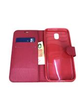Capa capinha carteira compatível J5 pro com porta cartão e notas