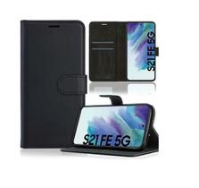 Capa Capinha Carteira Flip Compatível Samsung Galaxy S21 FE S21FE + Película