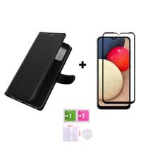 Capa Capinha Carteira Flip + Película 3D Para Modelos Samsung