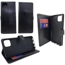 Capa Capinha Carteira Galaxy A22 5G Tela 6.6 Case Flip Preta