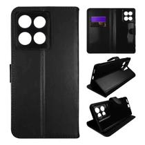 Capa Capinha Carteira Para Moto G57 / G57 Power / G67 Power Cor:Preto