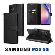 Capa Capinha Carteira + Película de Hidrogel Samsung M35 5G