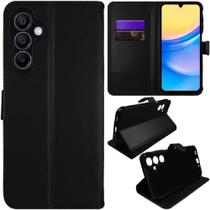 Capa Capinha Carteira + Película Vidro 3D Para Samsung Galaxy A17 Capa Capinha Carteira + Película Vidro 3D Para Samsung Galaxy A17