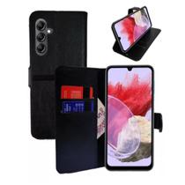 Capa Capinha Carteira Preta P/ Samsung Galaxy M34(5G). Capa Capinha Carteira Preta P/ Samsung Galaxy M34(5G).