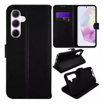 Capa Capinha Carteira Preta Para Samsung Galaxy A55 - R&M ACESSORIO Capa Capinha Carteira Preta Para Samsung Galaxy A55 - R&M ACESSORIO
