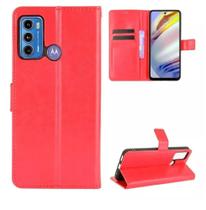 Capa Capinha Carteira Vermelha + Película Vidro 3D Para Motorola G10/G20/G30 Capa Capinha Carteira Vermelha + Película Vidro 3D Para Motorola G10/G20/G30
