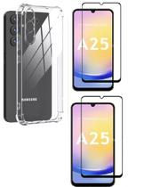 Capa Capinha Case + 2 Peliculas vidro 3D Samsung Galaxy A25 Capa Capinha Case + 2 Peliculas vidro 3D Samsung Galaxy A25
