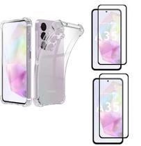 Capa Capinha Case + 2 Peliculas vidro 3D Samsung Galaxy A35 Capa Capinha Case + 2 Peliculas vidro 3D Samsung Galaxy A35