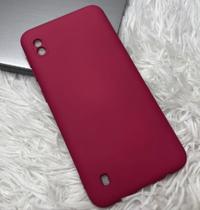 Capa Capinha Case A10 / A105 Samsung Galaxy Silicone Aveludado Proteção de Câmera