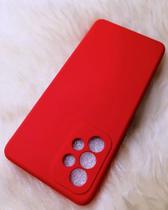 Capa Capinha Case A33 5G da Samsung Galaxy Silicone Aveludado Proteção de Câmera Colorida