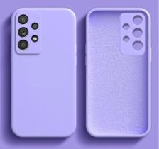 Capa Capinha Case A33 5G da Samsung Galaxy Silicone Aveludado Proteção de Câmera Colorida