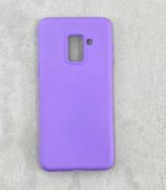Capa Capinha Case A8 (2018) da Samsung Galaxy Silicone Aveludado Proteção de Câmera Colorida