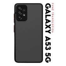 Capa Capinha Case Anti Impacto Acrílico Translucida Fumê Protetora para Galaxy A53 5G A536 tela 6.5