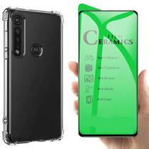 Capa Capinha Case Anti Impacto Compativel Com Motorola Moto G8 Plus + Película Ceramica Flexível