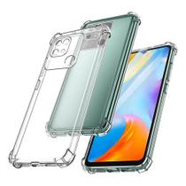 Capa Capinha Case Anti impacto E Pelicula Vidro 3D 9D Compativel Redmi 10c Proteção Tela Celular