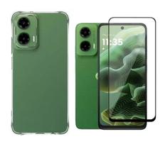 Capa Capinha Case Anti Impacto e Pelicula vidro 3D Motorola Moto G05 Capa Capinha Case Anti Impacto e Pelicula vidro 3D Motorola Moto G05
