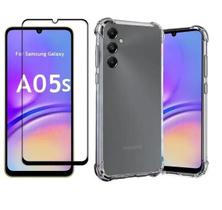 Capa Capinha Case Anti Impacto e Pelicula Vidro temperado 3D Samsung Galaxy A05S Capa Capinha Case Anti Impacto e Pelicula Vidro temperado 3D Samsung Galaxy A05S