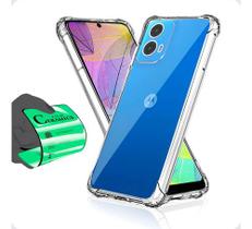Capa Capinha Case Anti Impacto + Película Cerâmica Para Moto G34 Capa Capinha Case Anti Impacto + Película Cerâmica Para Moto G34