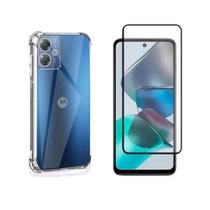 Capa Capinha Case Anti Impacto + Pelicula Vidro 3d Para Motorola Moto G54