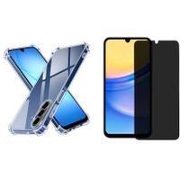 Capa Capinha Case Anti Impacto Shock + Pelicula Privacidade Espiã Samsung Galaxy A17 5g