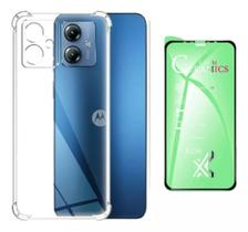 Capa Capinha Case Anti Queda + Película Para Motorola G54 Capa Capinha Case Anti Queda + Película Para Motorola G54