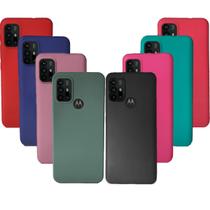 Capa Capinha Case Anti Queda Silicone Aveludada Moto G10
