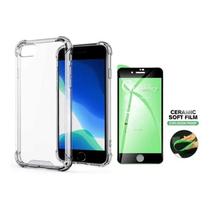 Capa Capinha Case Anti Shock Impacto IPhone 7 / 8 + Película Cerâmica Flexível Nano 9D