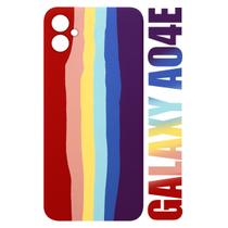 Capa Capinha case aveludada Arco Iris LGBT Compatível Galaxy A04E A042 6.5 - Luiza Cell25