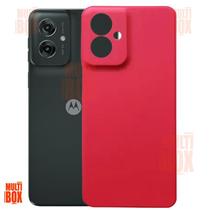 Capa Capinha Case Aveludada Para Motorola Moto G55 5G Vermelho