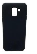 Capa Capinha Case Aveludada Preta Para Galaxy J6 J600 5.6