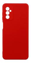 Capa Capinha Case Aveludada Vermelha P Samsung Galaxy M52 5G