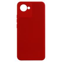 Capa Capinha Case Aveludada Vermelha Realme C30 6.5 - Luiza Cell25