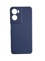 Capa Capinha Case Azul Marinho Aveludada Para Motorola Moto G05