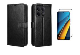 Capa Capinha Case Carteira Flip Couro + Pelicula 3d Redmi Note 13 4g Capa Capinha Case Carteira Flip Couro + Pelicula 3d Redmi Note 13 4g