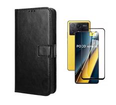 Capa Capinha Case Carteira Flip Magnético + Pelicula 3D Xiaomi Poco X6 PRO 5g Capa Capinha Case Carteira Flip Magnético + Pelicula 3D Xiaomi Poco X6 PRO 5g