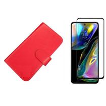 Capa Capinha Case Carteira Flip Premium + Pelicula 3D Motorola Moto G84 Capa Capinha Case Carteira Flip Premium + Pelicula 3D Motorola Moto G84