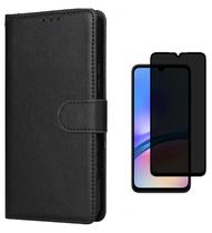 Capa Capinha Case Carteira + Pelicula Privacidade Samsung Galaxy A15 Capa Capinha Case Carteira + Pelicula Privacidade Samsung Galaxy A15