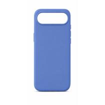 Capa Capinha Case Compatível com iPhone 17 Air Silicone Aveludada Premium com Logo Maçã Proteção Anti Impacto COR:AZUL S