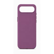 Capa Capinha Case Compatível com iPhone 17 Air Silicone Aveludada Premium com Logo Maçã Proteção Anti Impacto COR:ROXO
